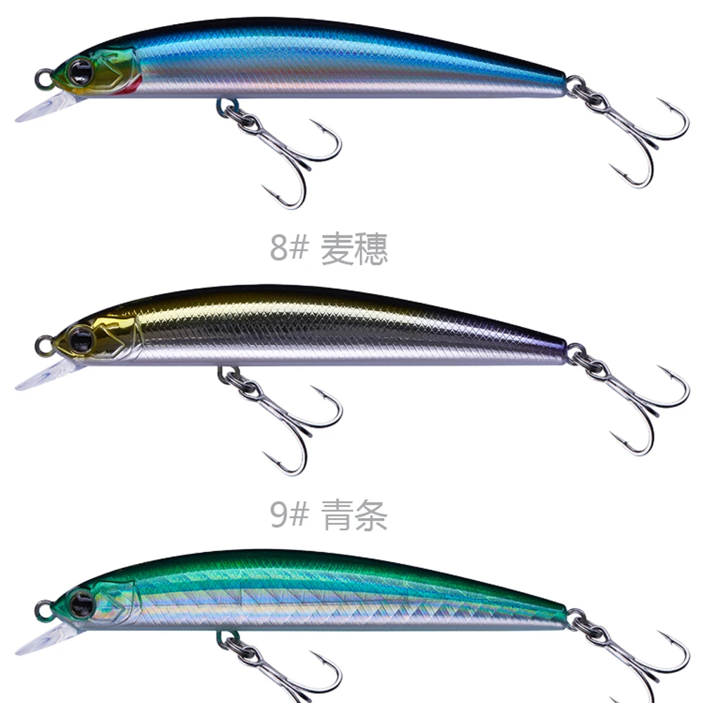 Искусственная приманка EWE Brand 2020 для ловли форели и окуня - воблер AR-C с медленным тонущим движением, типа jerkbait, размером 80/95мм и весом 6,7/10,5г.