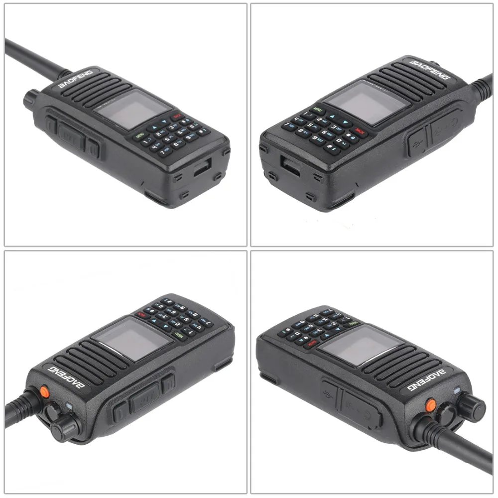 Baofeng DMR DM-1702(gps) рация VHF UHF Двухдиапазонная 137-174& 400-470MHz Dual Time slot Tier 1& 2 цифровое радио
