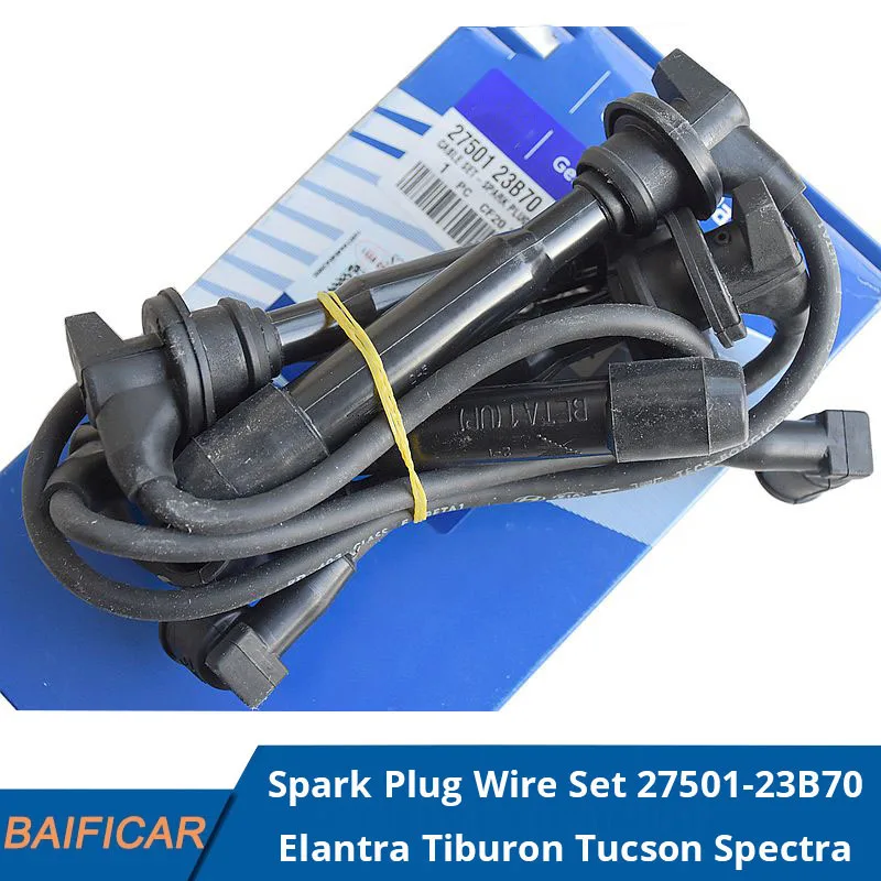 

Baificar Brand New Genuine Spark Plug Wire Set 27501-23B70 For Hyundai Tiburon Coupe Elantra Tucson Spectra