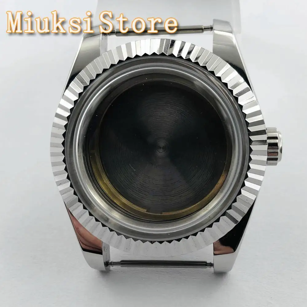 40 мм чехол для часов из стерильной серебристой нержавеющей стали подходит ETA 2836