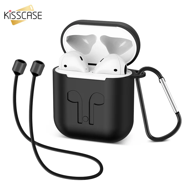 Силиконовый чехол KISS с Bluetooth беспроводной Чехол для наушников Защитный AirPods