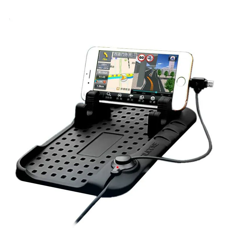 Автомобильный держатель для телефона противоскользящая подставка регулируемая