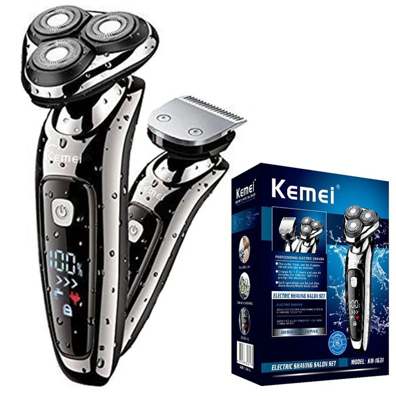 

Оригинальный водонепроницаемый триммер для влажного и сухого бритья лица