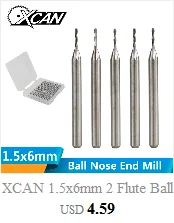 XCAN 1 шт. 90 градусов 2-12 мм Фаска фрезы Фрезы ЧПУ Концевая фреза с фиксированной точкой сверло Карбид Концевая фреза