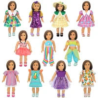 dolls clothes and accessories dress outfits for 16 18 inch girl boys or 43 45cm newborn baby doll children toys