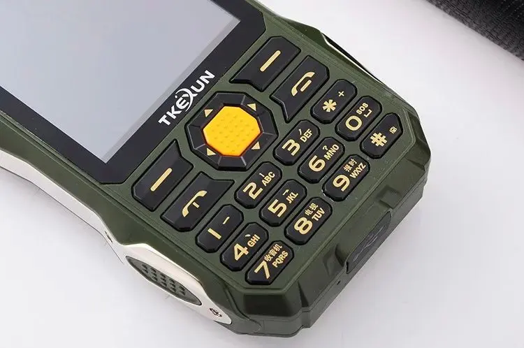 TKEXUN Q8 3," телефон с внешним аккумулятором аналоговый ТВ две sim-карты старшие фонарик большой динамик мобильный телефон