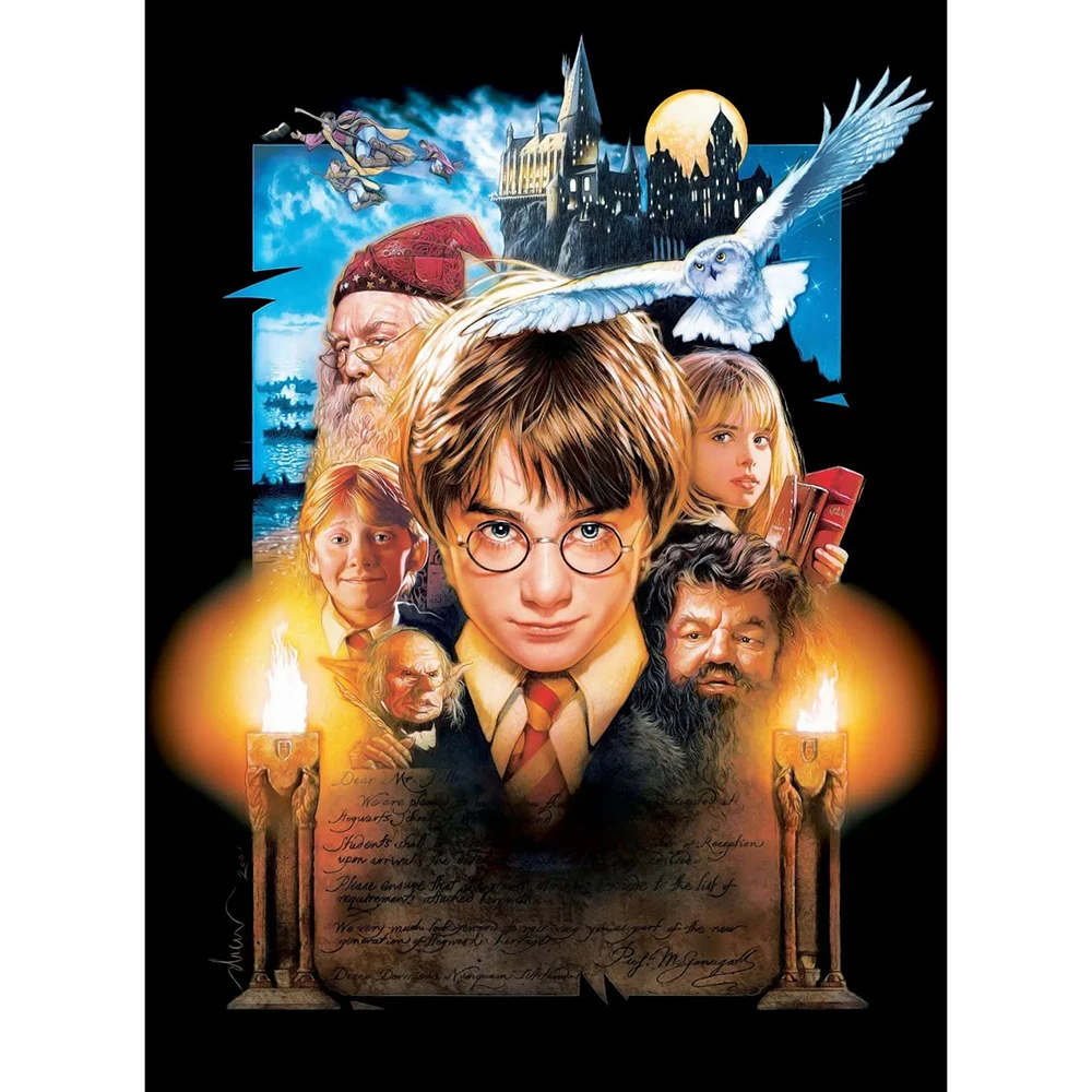 2020 Новинка Алмазная вышивка алмазная живопись круглые Гарри Волшебники DIY 3D