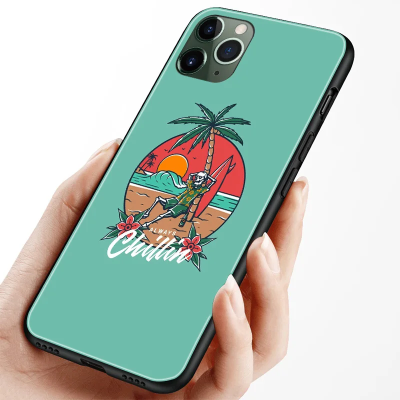 summer chill aesthetic collage for iphone 6 6s 7 8 plus x xr xs 11 pro max soft silicone phone case cover shell free global shipping