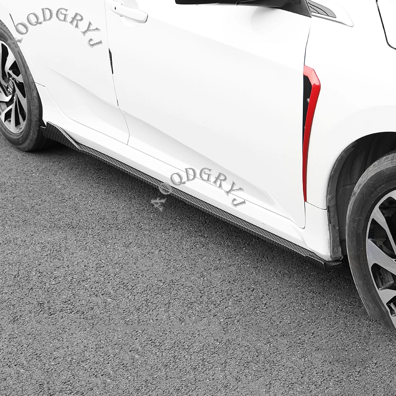 Боковые юбки из ПП комплекты кузова клавишная панель 1 пара для Honda 10th Gen Civic 4DR SEDAN