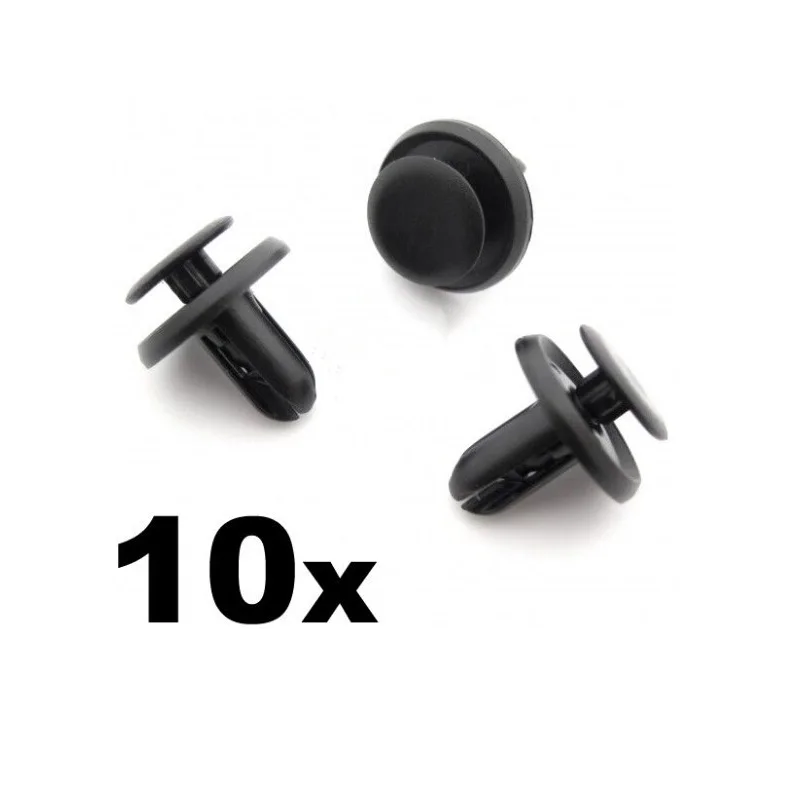 

10x For Mitsubishi 6mm Plastic Trim Clips Bumpers, Grille, Wing Liner & Splashguards