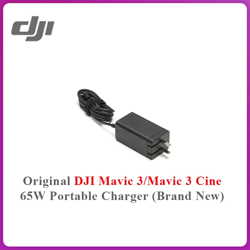 

Портативное зарядное устройство DJI Mavic 3/Mavic 3 Cine 65 Вт, используемое для зарядки интеллектуальной летной батареи для DJI Mavic 3/Mavic 3 Cine