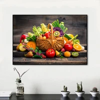 modern fruit and basket wall art poster cuadros canvas painting prints pictures for kitchen dining room decoration no frame