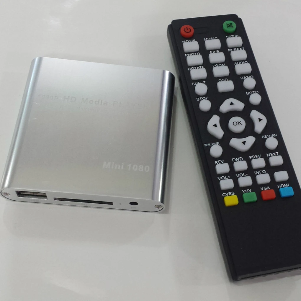 1080P Мини HD медиаплеер AV USB SD MMC мультимедийная реклама MKV автомобильный внешний