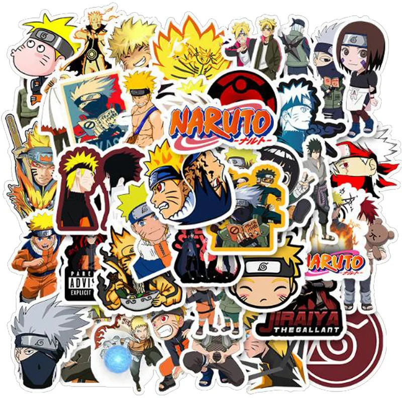 50 Naruto 33 Стильные наклейки s 50 шт. упаковка DIY водонепроницаемые наклейки s для ноутбука ПК телефона чемодана багажа игрушка для скейтборда Vsco Девушки Наклейки - Цвет: 50 Naruto