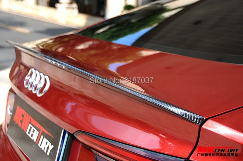 Для Audi A5 4 Двери Седан углеродного волокна задний спойлер на крышу крыло багажника губы загрузки крышка автомобиля Стайлинг