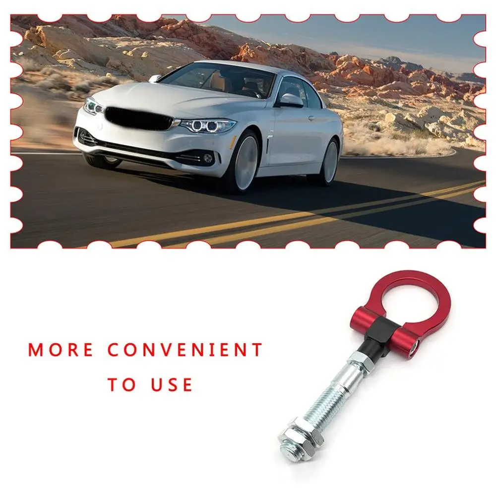 

Fashion Folding Ring Racing Heavy Duty Tow Hook For Hyundai Veloster 2012-2017 Durable And Super Strength
