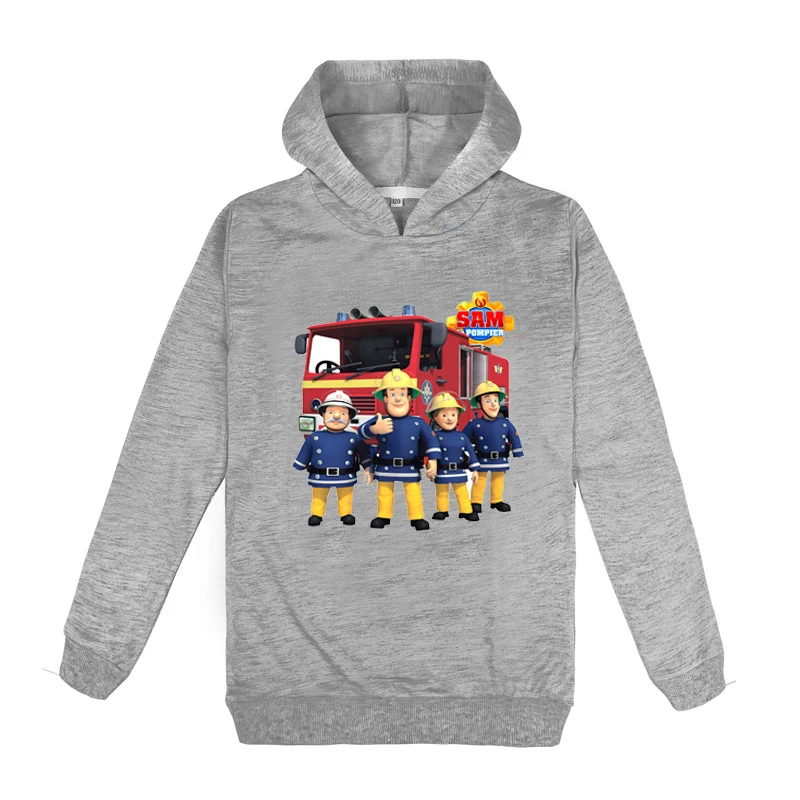2020 Весна Пожарника одежда Сэм с капюшоном для мальчиков Весенняя куртка девочек