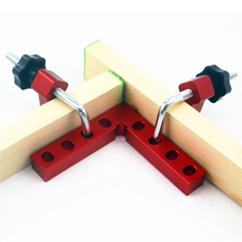 

2PCS/SET Right Angle Clamp Positioning Squares,Positioning Ruler Aluminium Alloy L-Type Corner Clamp L Shaped Carpenter Panel Fi