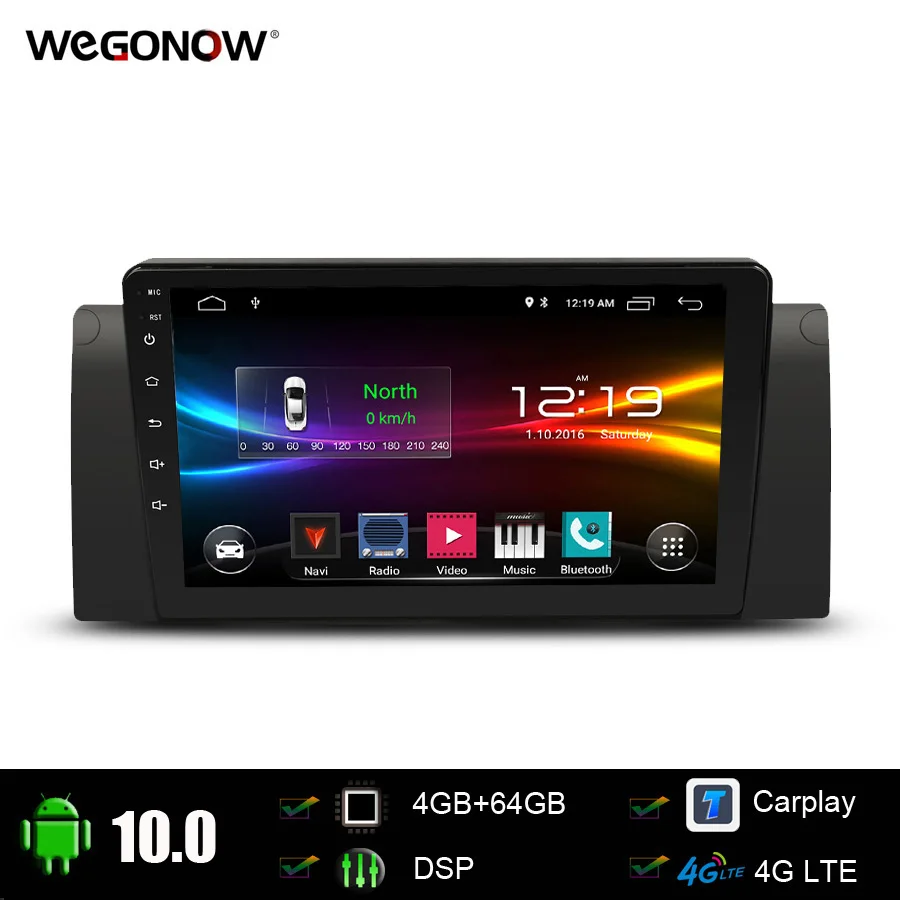 Автомобильный DVD плеер DSP Android 10 0 4 ядра Гб 64 GPS навигация WIFI BT TPMS carplay RDS радио для BMW