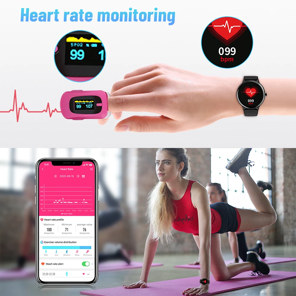blackview new smartwatch x2 heart rate men women sports watch clock sleep monitor ultra long battrey for ios android phone free global shipping