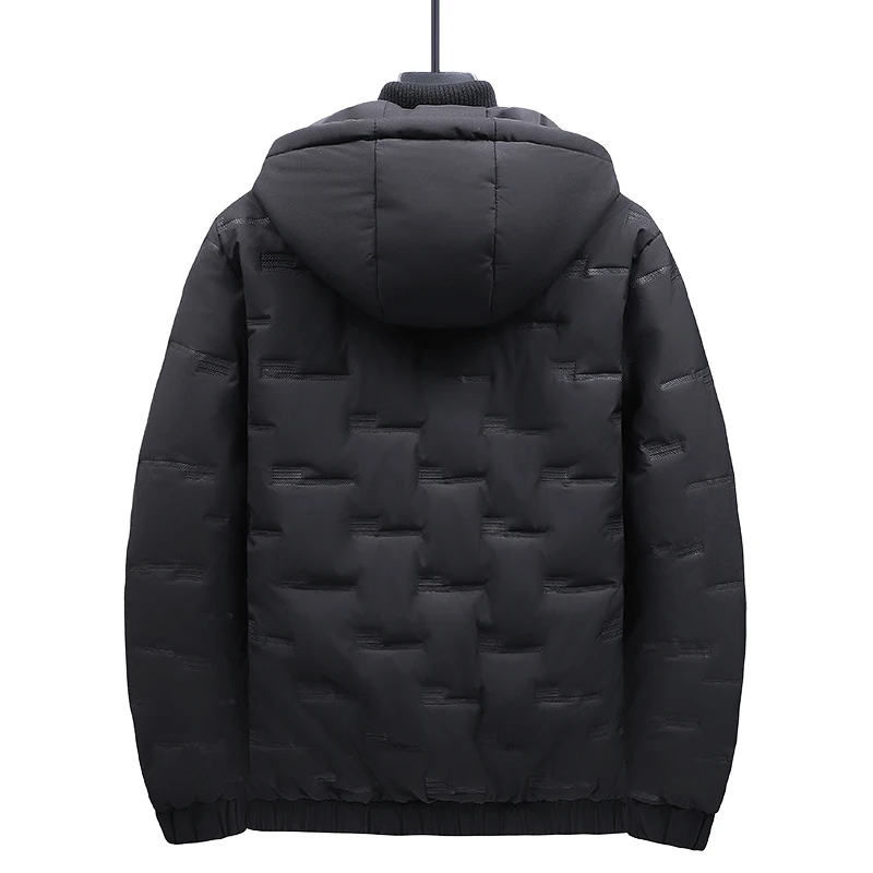 2022 New Autumn and Winter Youth Men's Cotton Jacket Casual Cotton Jacket Men's Cotton Jacket Hooded Loose