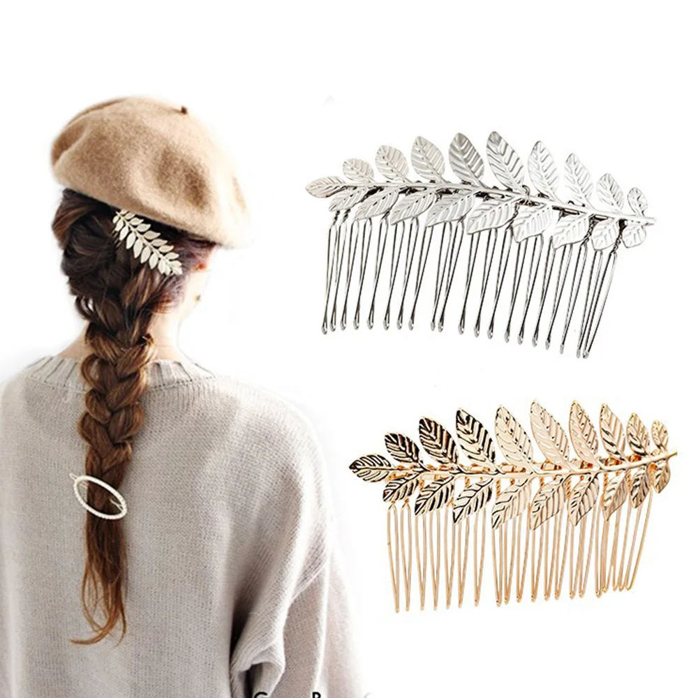 Новинка 2020 Корона невесты сплав в форме листьев женская свадебная повязка на