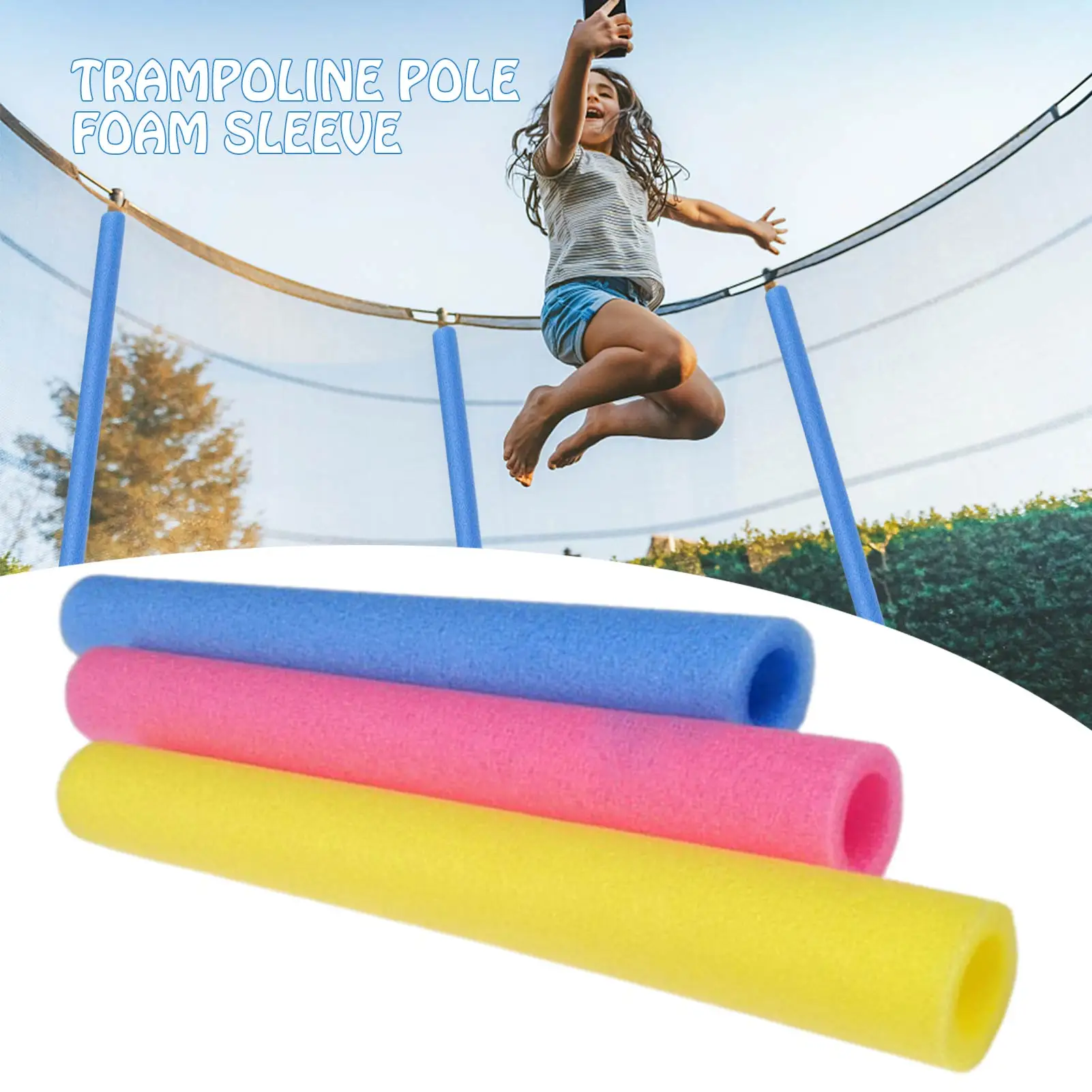 

1PCS 40CM Trampoline Poles Cover Padding Foam Tubing Foamed Pipe Sponge Casing Protective Trampoline Pole Foam Sleeves