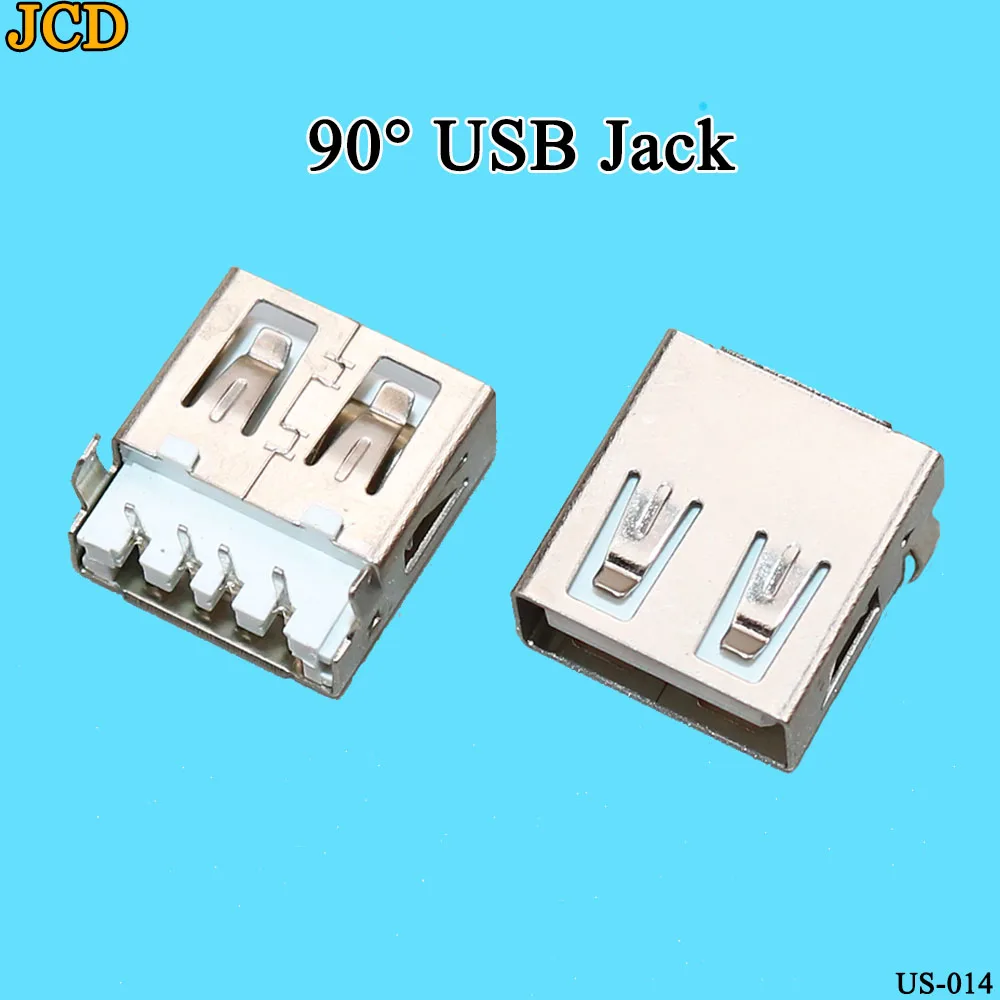 JCD 10Pcs/lot USB Type A Standard Port Female Solder Jacks Connector PCB Socket USB-A type 90 Degrees Rimless | Обустройство дома