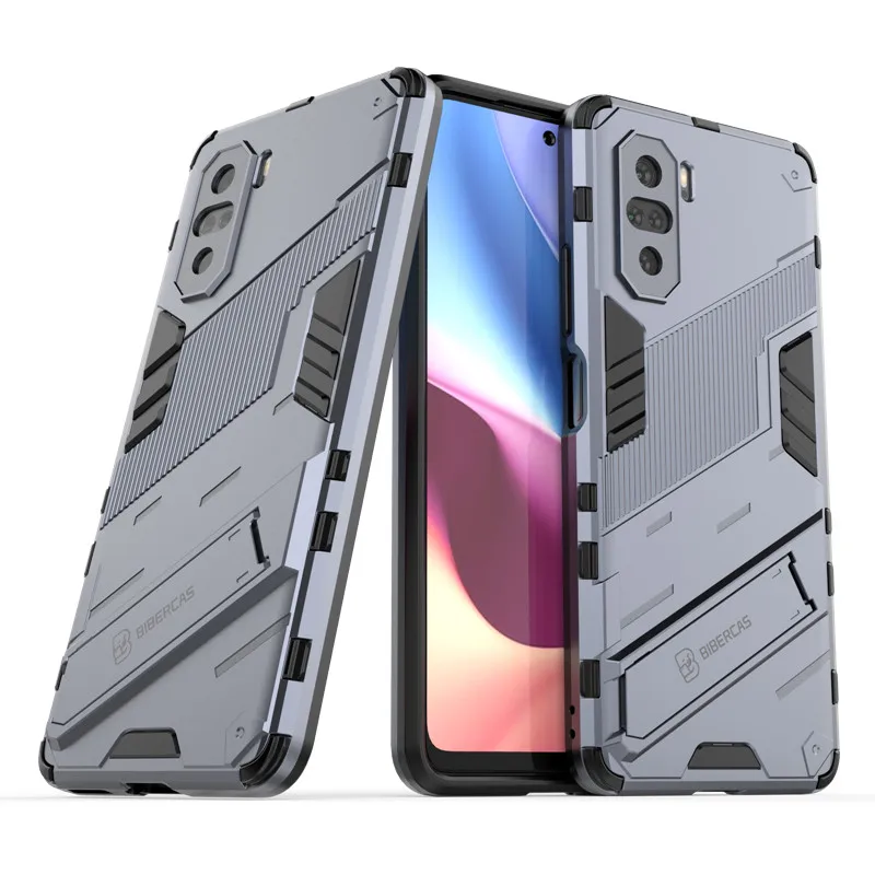 

Чехол для Xiaomi Poco F3, противоударный, силиконовый, с подставкой