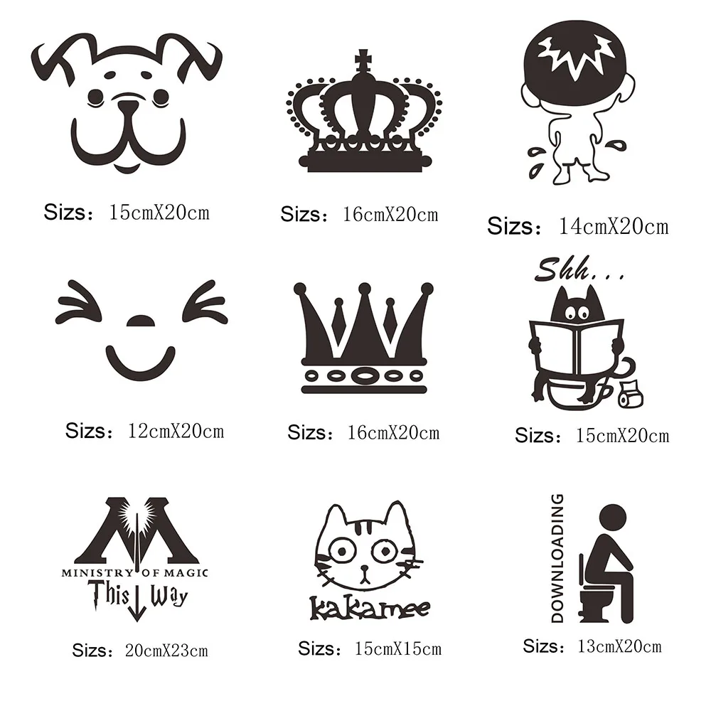 

29 Style Luminous Toilet Sticker Vinyl Home Decoration Bathroom Toilet Glass Wall Luminous Sticker Self-adhesive Art Wallpaper