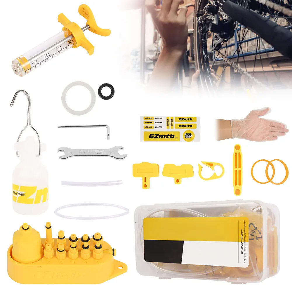 Универсальный комплект для ремонта велосипедного гидравлического дискового