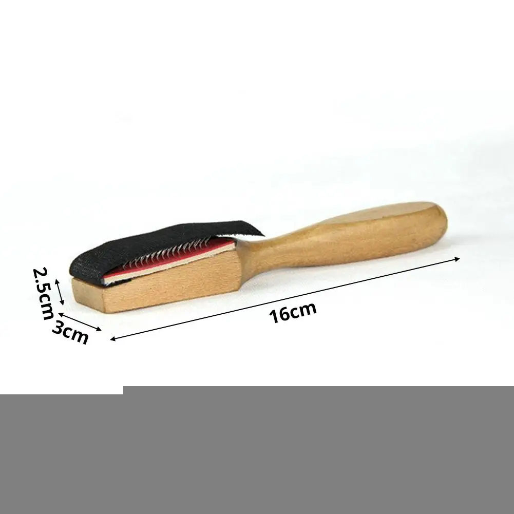 1 шт. деревянная замшевая подошва провода обуви очистители щеток балетные
