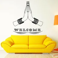 Welcome Wall Stickers Cool Home Sweet Home Decor India Indian Hinduism For Living Room Self-adhesive Vinyl Wall Decals Y717