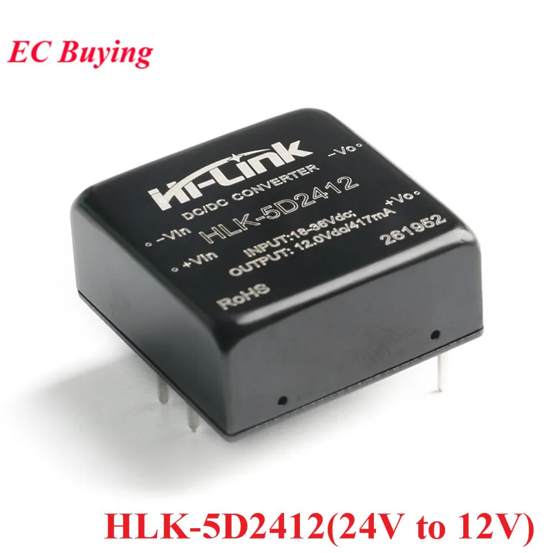 DC-DC изолированный модуль питания преобразователя 5W DC 12V to 15V/5V/12V 24v 5V/12V