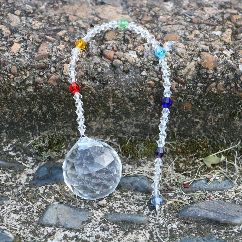 Хрустальная люстра 1 шт. лампа подвеска в форме шара подвесные стеклянные призмы