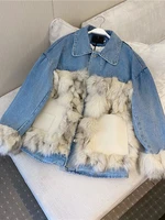 blue denim jacket for women autumn and winter