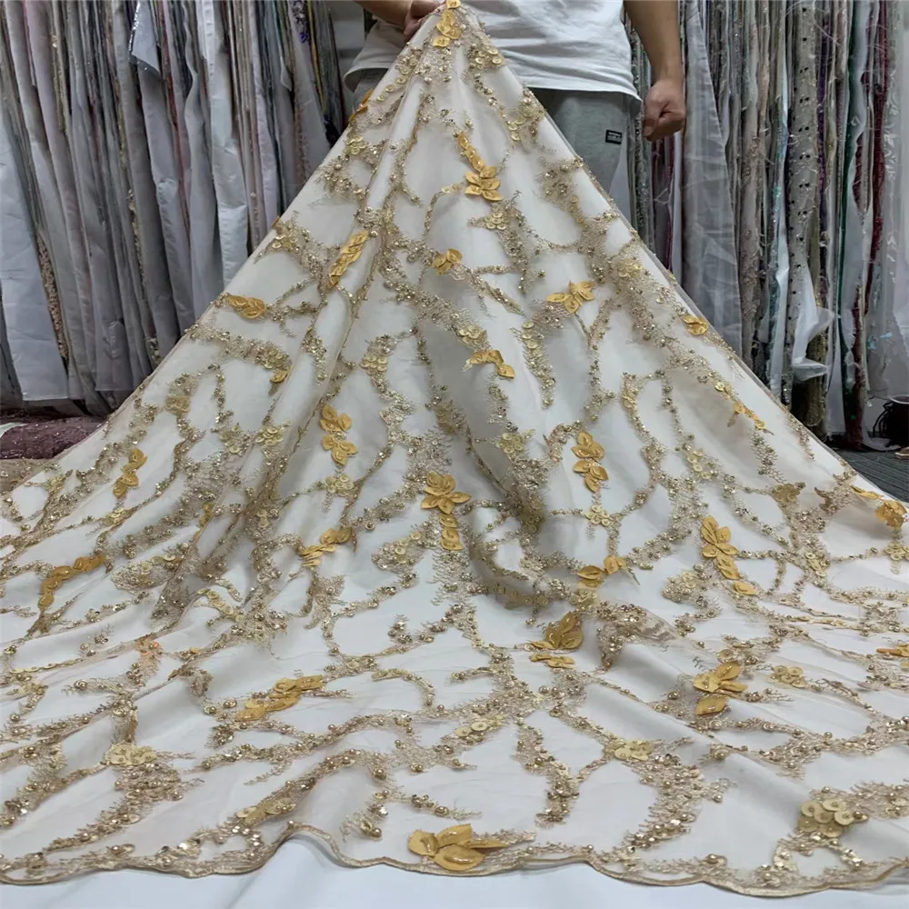 2021 Высококачественная африканская гипюровая кружевная ткань французская