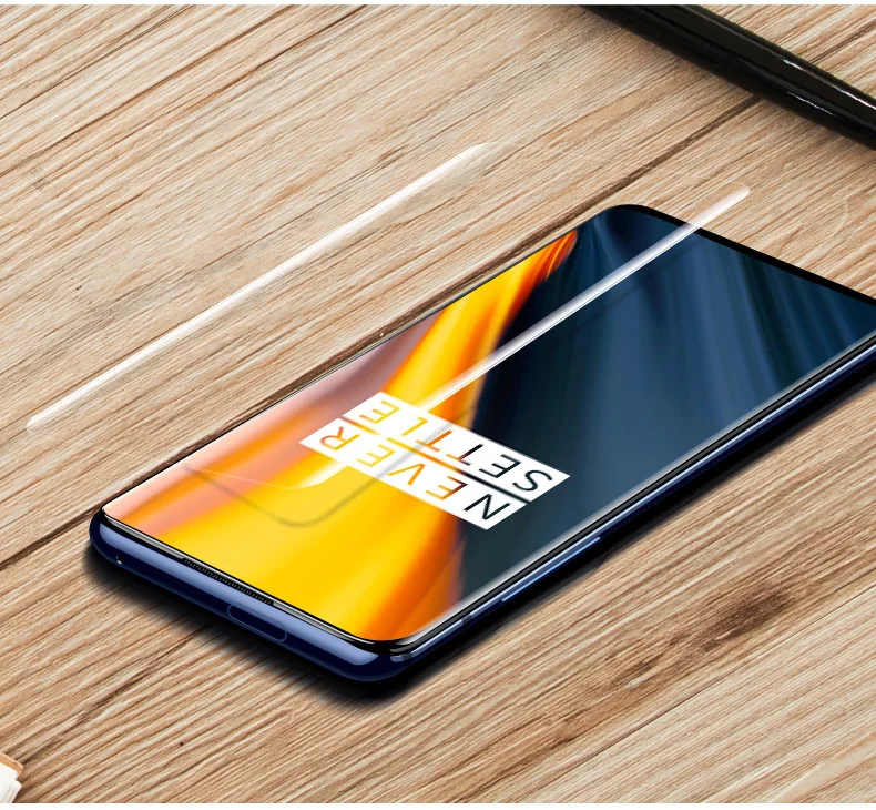 Lamorniea УФ закаленное стекло для Oneplus 7T Pro 100D УФ полный жидкий клей протектор экрана для Oneplus 7 Pro UV Полный Клей Стекло