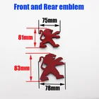 1 шт. новая наклейка с логотипом переднего и заднего автомобиля из АБС-пластика эмблема рулевого колеса брызговик боковая задняя дверь багажник наклейка автомобильная задняя наклейка аксессуары