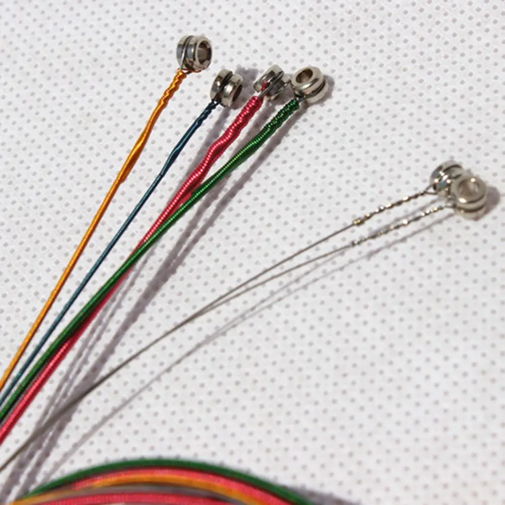 6 шт./компл. народная Акустическая гитара Цвет струны прочный акустическая