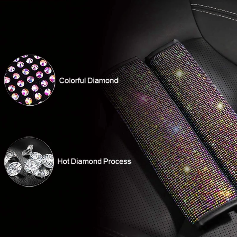 Стразы плечевые накладки для автомобильного ремня безопасности