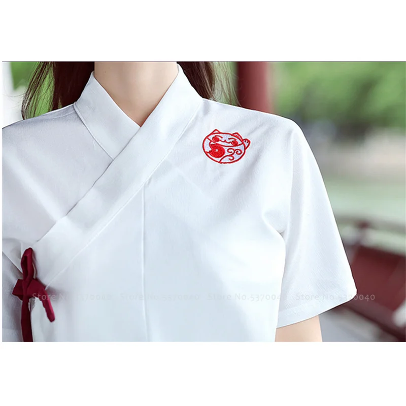 Летние женские вечерние платья Hanfu в китайском стиле Вышитое Платье-чанпао