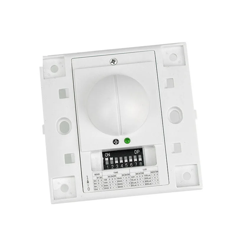 86*86 DC 12V-24V 5.8GHz Microwave Radar Sensor Body Motion HF Detector Light Switch Dry contact output