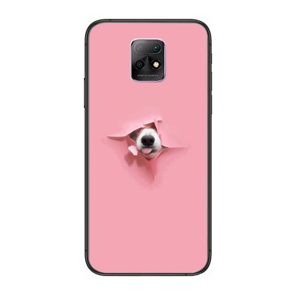 

Hiromi Cute white puppy pet Phone Case For XiaoMi Redmi 10X 9 8 7 6 5 A Pro S2 K20 T 5G Y1 Anime Black Cover Silicone Back Pret