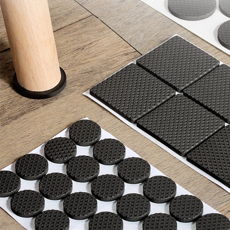

40 PCS Self Adhesive Furniture Leg Rug Anti Scratch Floor Protectors Chair Table Foot Covers Anti Slip Furniture Chair Legs Pads