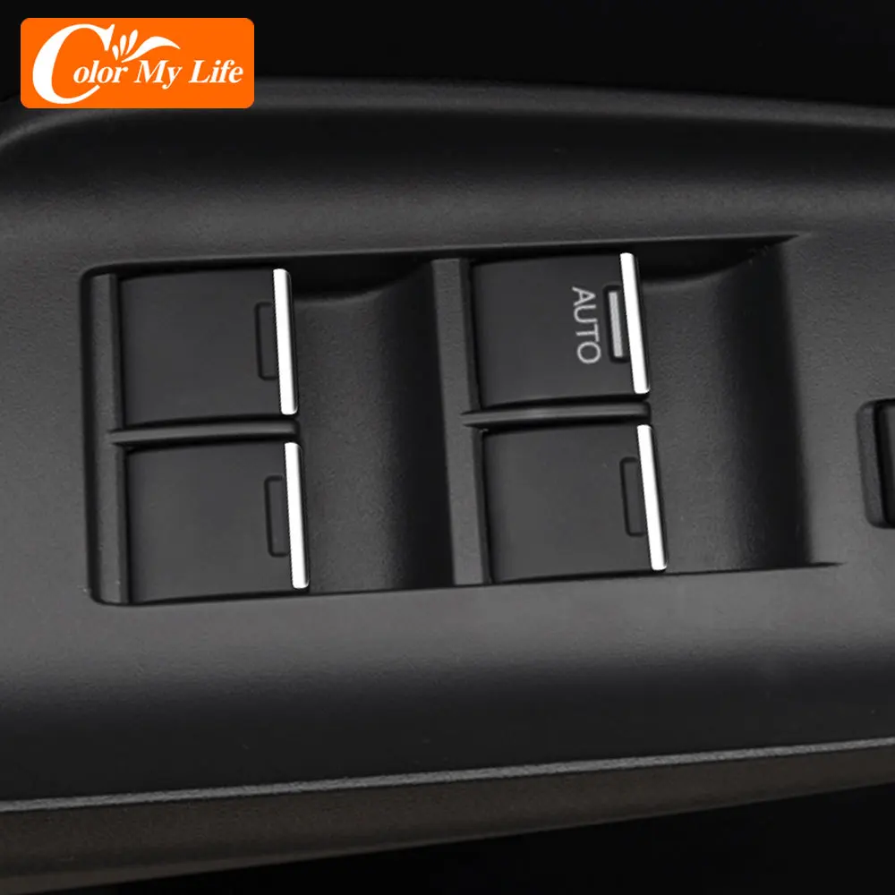 Цвет My Life ABS хромированный для Honda Fit CRV CR-V City Accord Jade HRV HR-V Civic Кнопка подъема окон