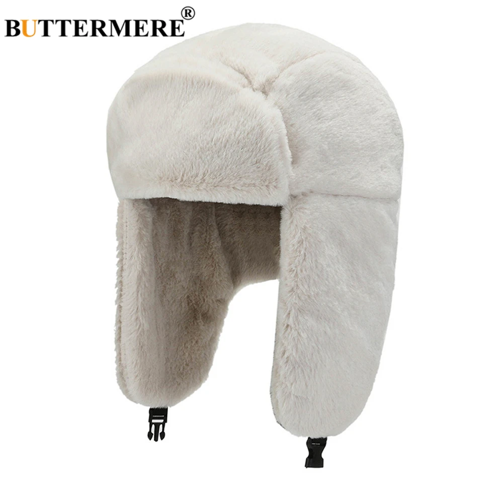 Шапка-бомбер женская с капюшоном Теплая Лыжная Шапка-ушанка из искусственного