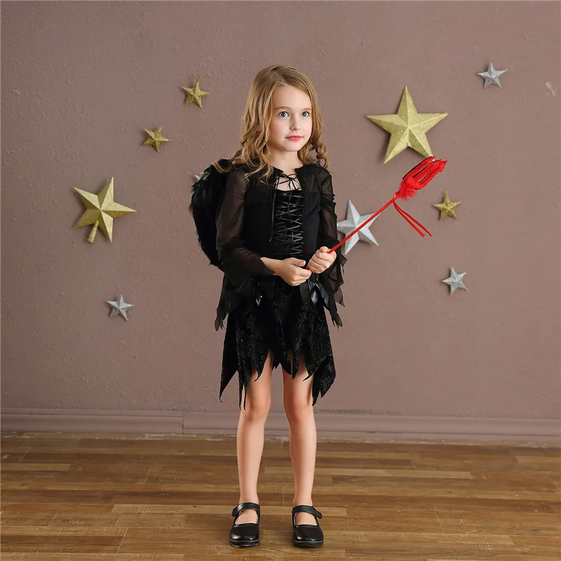 Семейная Одежда для Хэллоуина подойдет вечевечерние черный готический вампир