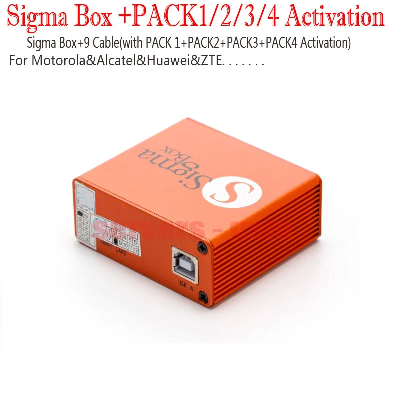 2020 новейшая Sigma Box оригинальная box с 9 кабелями Pack1 + Pack2 Pack3 Pack4 новое обновление для