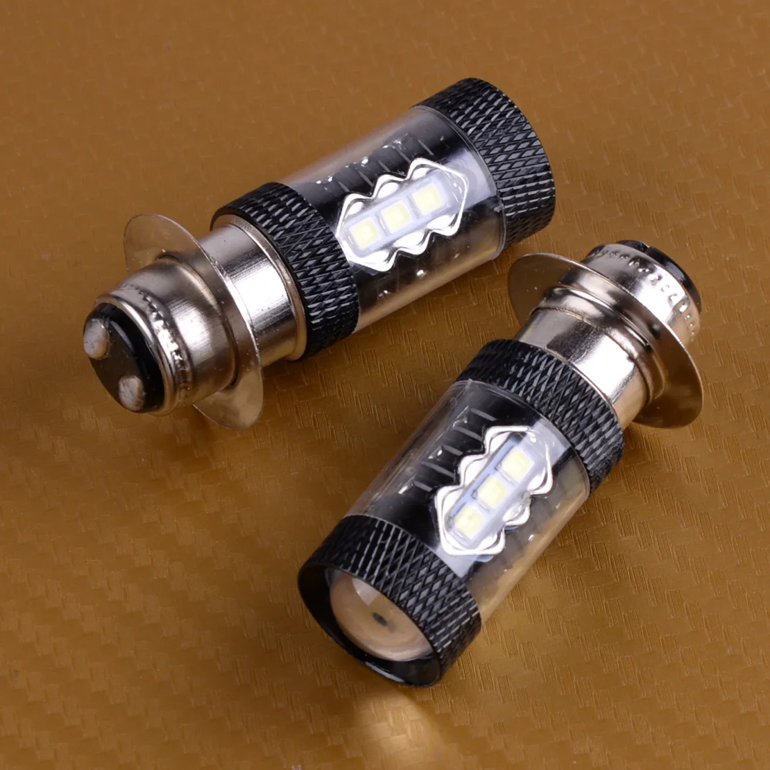 DWCX 2 шт. 12V мотоциклов внедорожник P15D белый 6000K светодиодный головной светильник